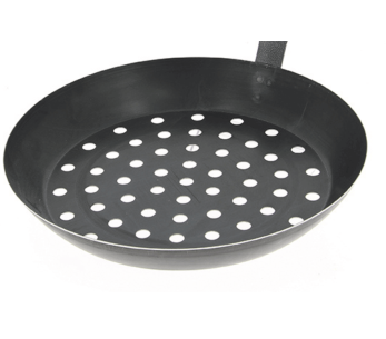 De Buyer rei'itetty kastanjapannu 5490.28 28cm sinistettyä teräslevyä. 2