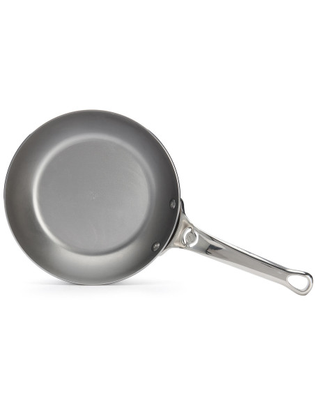 De Buyer Mineral B Pro 20cm sartén redonda de acero con mango de acero inoxidable fundido
