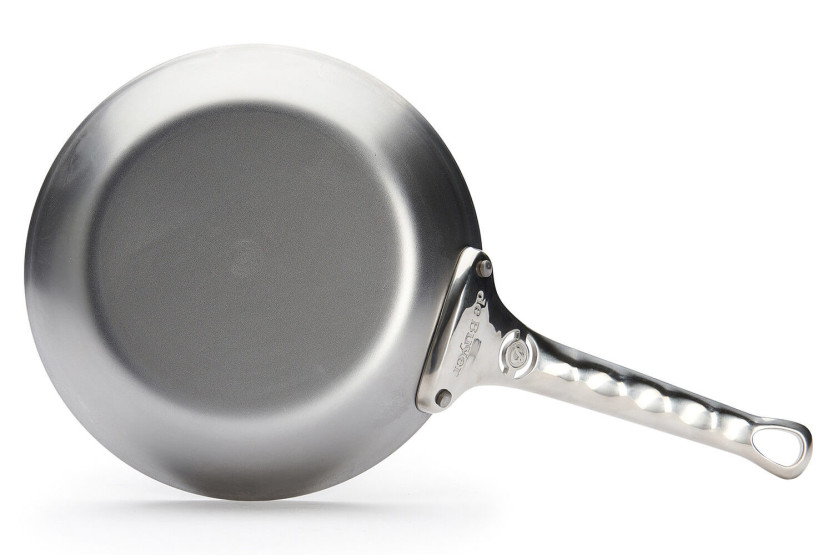 De Bu yer Mineral B Pro 20cm round steel frying pan with cast stainless steel handle