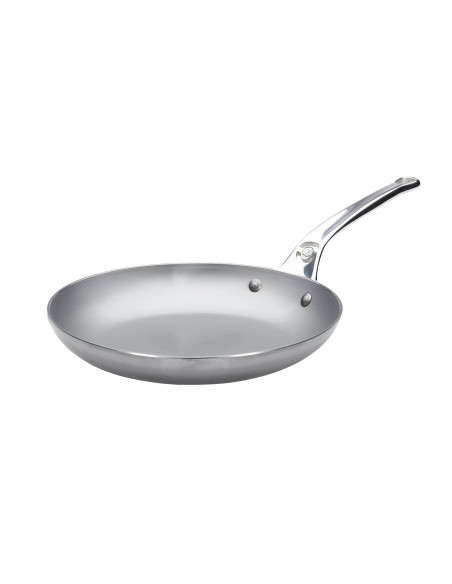 De Buyer Mineral B Pro 24cm stalen omeletpan met gegoten roestvrijstalen steel