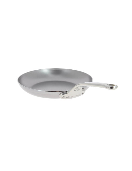 De Buyer Mineral B Pro Omelettpfanne 24cm aus Stahl und Griff aus Edelstahlguss