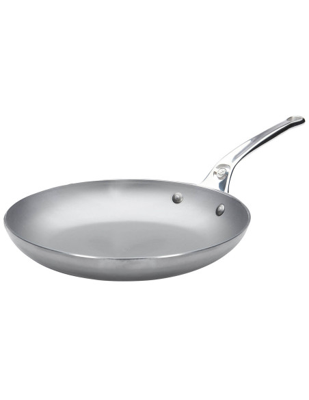 Sartén de acero para tortillas De Buyer Mineral B Pro 28cm con mango de acero inoxidable fundido