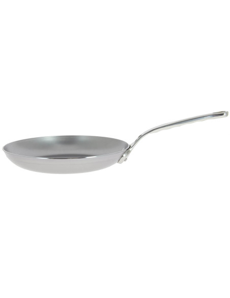 De Buyer Mineral B Pro 28cm teräsomelettipannu, jossa on valettu ruostumattomasta teräksestä valmistettu kahva