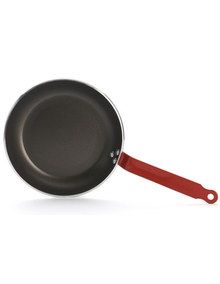 De Bu yer Choc Resto Induction red aluminium non-stick frying pan