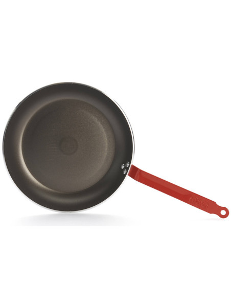 Sartén antiadherente de aluminio rojo De Buyer Choc Resto Inducción