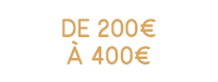Gaver mellom 200 og 400 euro