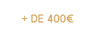 Gaver over 400 euro