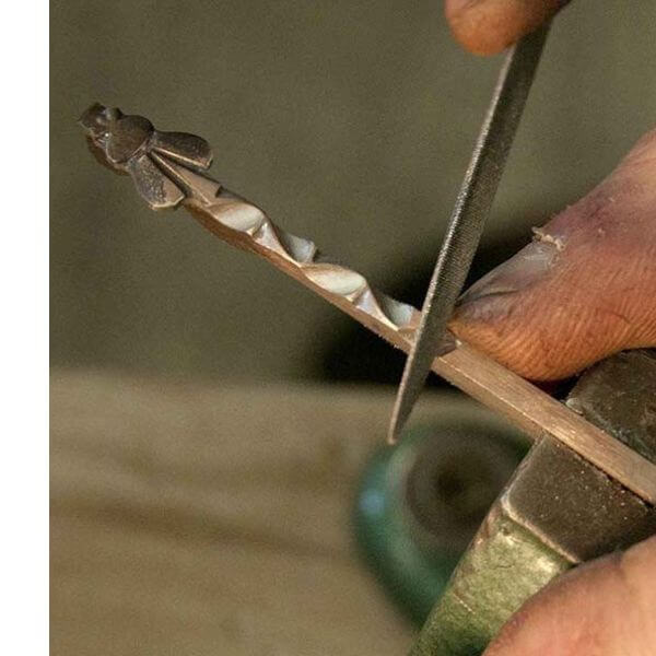 Guillochage couteau Laguiole