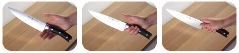 Prise en main d'un couteau de chef Comment tenir un couteau de cuisine
