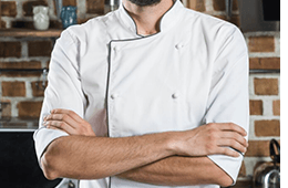Veste de cuisine à boutons