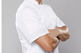 Veste de cuisine manches courtes