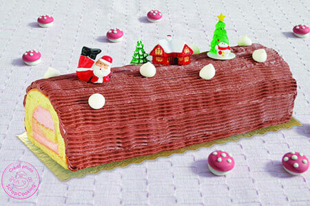 Décor bûche de Noël